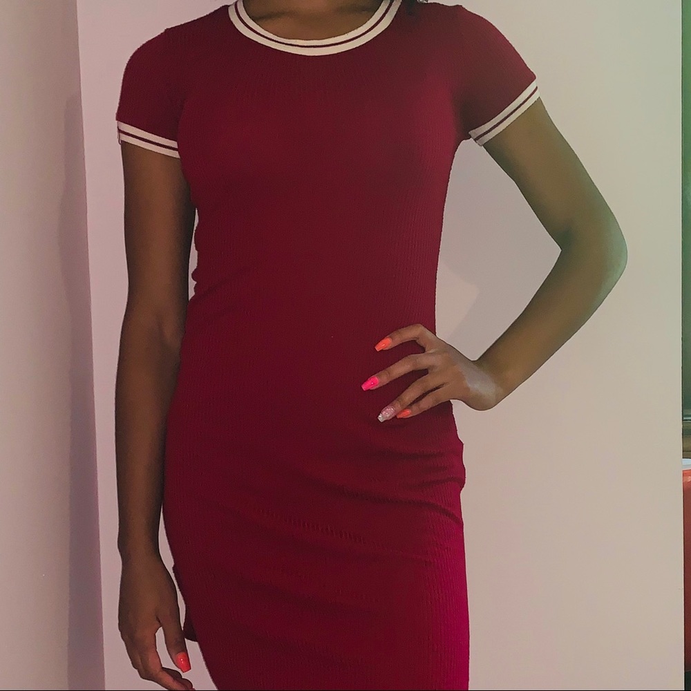 Red fitted Charlotte Russe dress